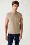Men's Mink 100% Cotton Breathable Crew Neck T-Shirt E 001000