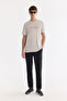 Men's Light Gray Crew Neck Injection Printed Cupra Single Jersey T-Shirt A61Y1139 - 5