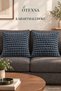 Anthracite Double Embossed Decorative Throw Pillow Cover Set, with Hidden Zipper, 2 Pieces - 2