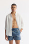 Men's Indigo Quick Dry Printed Relaxed Fit Swim Shorts A51Y3810 - 8