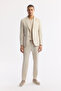 Men's Stone Side Pocket Bi-Stretch Comfort Slim Fit Trousers A51Y3206 - 8