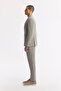 Men's Gray Mono Collar Viscose Blended Lightweight Bi-Stretch Blazer Comfort Slim Fit Jacket A51Y4011 - 3
