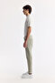 Men's Khaki Classic Waist Cotton Elastane Berlin Slim Fit Jean Trousers A51Y3515 - 4
