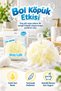 Banlif Ponpon Bath Loofah Yellow 30 Gr, Soft Shower Sponge - 4