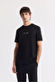 Men's Black Elastic Waist Lace-Up Bi-Stretch Regular Fit Sweatpants A51Y3400 - 6