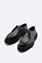 Men's Black 100% Leather Lace-Up Classic Shoes A42Y8006 - 3