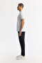 Men's White Non-Curling Polo Neck Bi-Stretch Technical Fabric Regular Fit T-Shirt A51Y1156 - 3