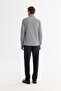 Men's Black Bottomed Collar Easy-Iron Slim Fit Shirt A42Y2134 - 4
