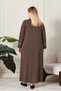 Women's Plus Size Etamin Abaya - 6