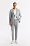 Men's Gray Mono Collar Viscose Blended Lightweight Bi-Stretch Blazer Comfort Slim Fit Jacket A51Y4001 - 6