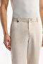 Men's Beige Side Pockets Elastic Waist Soft Touch Comfort Slim Fit Trousers A51Y3217 - 4