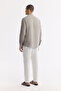 Men's Gray Judge Collar 100% Linen Comfort Fit Shirt B002035 - 4