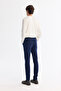 Men's Navy Blue Antique Wash Flexible Jean Trousers B 003521 - 2