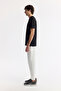 Men's Black Crew Neck Printed Bi-Stretch Interlock Regular Fit T-Shirt A51Y1001 - 3