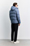 Men's Indigo Hooded Water Repellent Windproof -5 Degree Resistant Comfort Fit Puffer Coat B006046 - 6