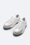 Men's White 100% Leather Flexible Sole Lightweight Casual Shoes A51Y8000 - 5