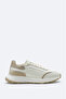 Men's Beige 100% Leather Flexible Sole Lightweight Casual Shoes B008010