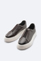 Men's Brown 100% Leather Flexible Sole Lightweight Casual Shoes A42Y8008 - 2