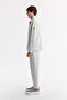 Men's Light Gray Classic Collar Cotton Jersey Comfort Fit Shirt Jacket A51Y2048 - 3