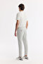 Men's Stone Waist Elasticated Lace-Up Pleated Relaxed Fit Trousers A51Y3252 - 3