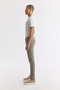Men's Beige Classic Waist Cotton Stone Washed Berlin Slim Fit Jean Trousers A51Y3516 - 4