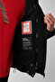 Men's Black-white Coat Feather Water Repellent Windproof Hidden Hood Stand Collar Printed Comfort Fit - 7