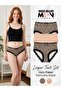 High Waist Lace Bato 3-Piece Women's Panties 5500-3