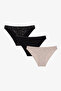 Starry Whisper Galaxy Patterned 3-Piece Slip Panties