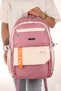 Rlx-2059 School Backpack Student Daily Travel Holiday Sports Walking Trip Purple - 4