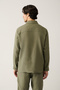 Men's Khaki Classic Collar 100% Linen Comfort Fit Shirt A41Y2087 - 4
