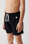 Men's Black Quick Dry Standard Size Plain Children's Special Carry Bag Swimsuit Swim Shorts A31Y3810 - 3