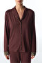 Brown Margot Snake Print Long Sleeve Shirt Pants Pajama Set - 3