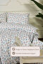 Lyra 100% Cotton Single Elastic Sheet Duvet Cover Set Green - 2
