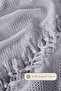 Daisy Pike Bedspread 100% Cotton with Tassels (220X240 cm) Gray - 4