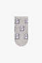 Gray Rose Little Puppy Cotton 3 Pairs of Booties Socks - 3