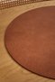 Tan Round Leather American Serving Plate, Tableware Presentation Plate Coaster - 30 cm - 2