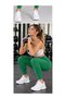 Women's High Waist Fleece Lined Gathering-Flexible-Casual-Sports Fitness Pilates Zumba Yoga Leggings - 3