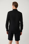 Men's Black Bottomed Britli Collar Easy Wrinkle-Free Ironable Regular Fit Shirt A41Y2060 - 4
