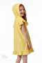 Yellow Frill Towel Kaftan for Girls - 2