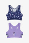 Girl's Mermaid 2-Piece Multicolor Sports Top