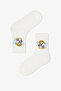 Boy's Runner Dog Animal Patterned Cotton 4 Pairs of Socks - 5