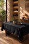 American Service, 130 X 280 Black Tablecloth