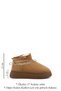 Women's Tan Suede Thick-Soled Fur Boots - 3