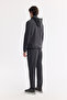 Men's Anthracite Hooded Water Repellent Bi-Stretch Technical Fabric Comfort Fit Coat A51Y6052 - 5