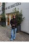 Women's Black Color Plush Jacket with Stretchable Pockets - 6