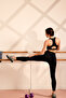 Black Wonder High Support Shaping / Sculpting Effect High Waist Contour Capri Leggings - 3