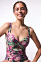 Briella Shirred Floral Corseted Recovery Swimsuit - 3