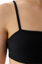 Black Ribbed Sports Bra - 3
