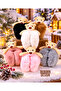 White Color Foldable Furry Plush Headphones with Polar Teddy Bear Figure - 2