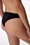 Black Satin Stone Detailed Brazilian Panties - 2